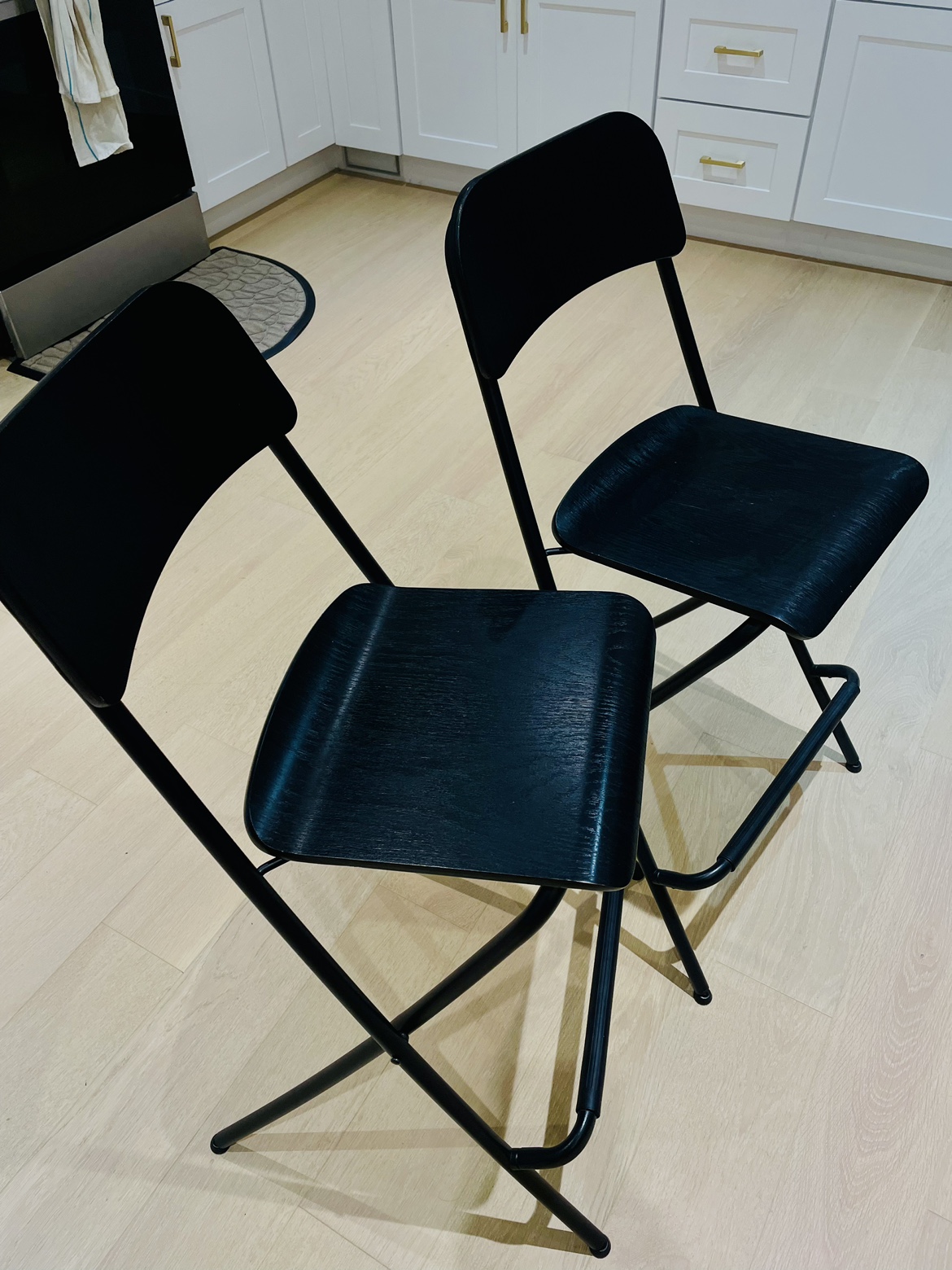 IKEA - Franklin Bar Stool with backrest, foldable - photo 3