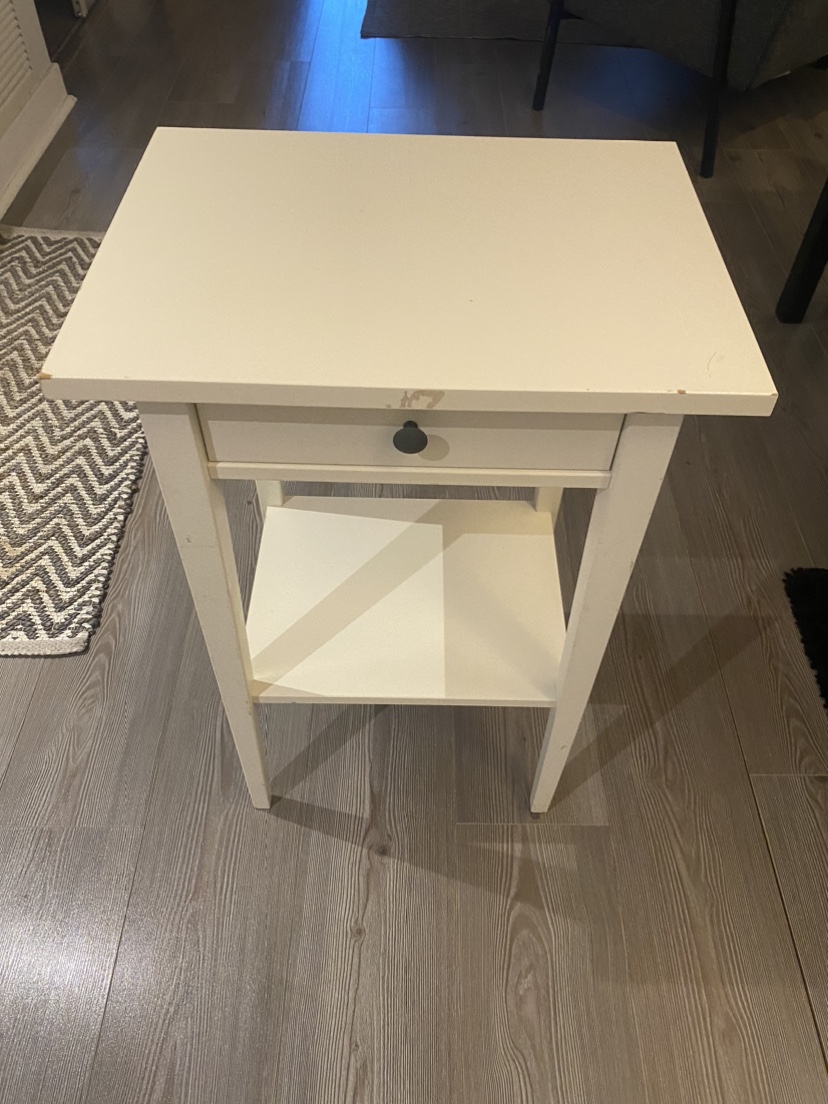 IKEA Hemnes Nightstand - White thumbnail