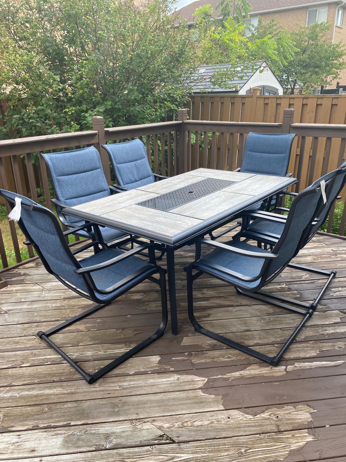 Outdoor Ashley table and chairs
