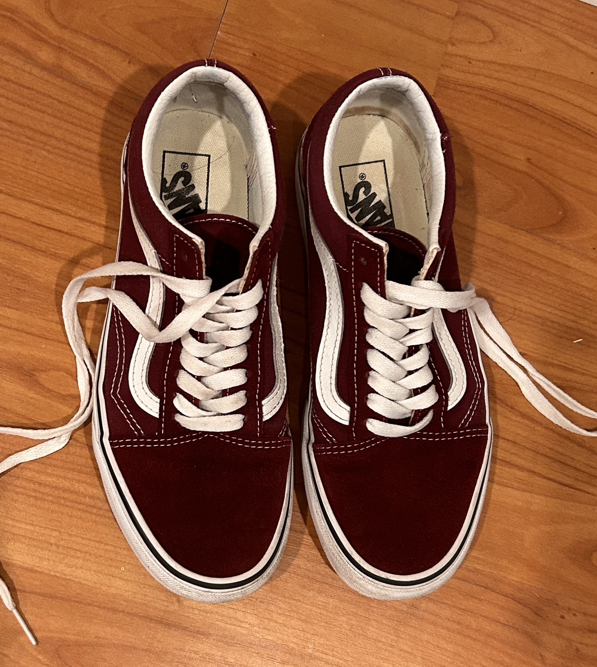 Dark Red Vans Size 7 Men/8.5 Women (39 EUR) - photo 2