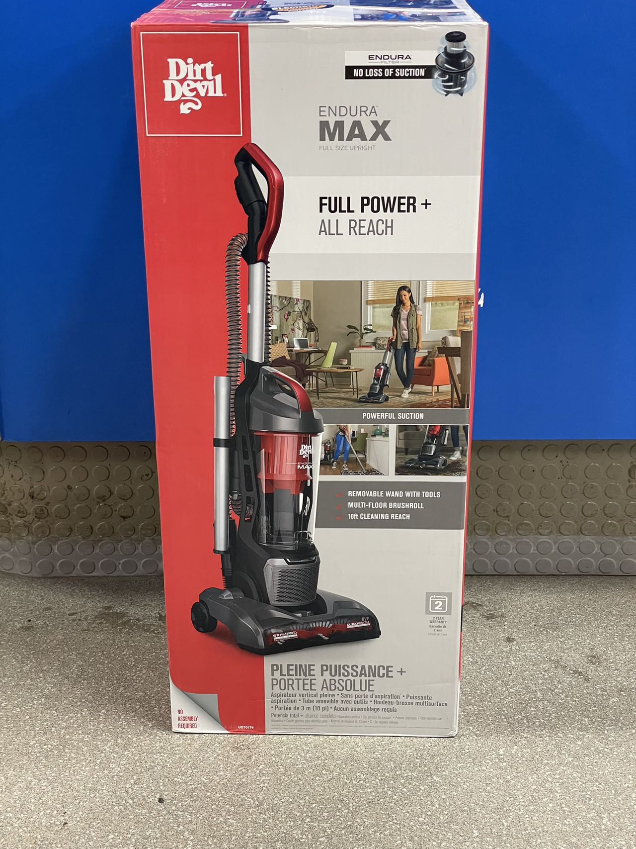 Brand new dirt devil upright vacuum full power + all reach