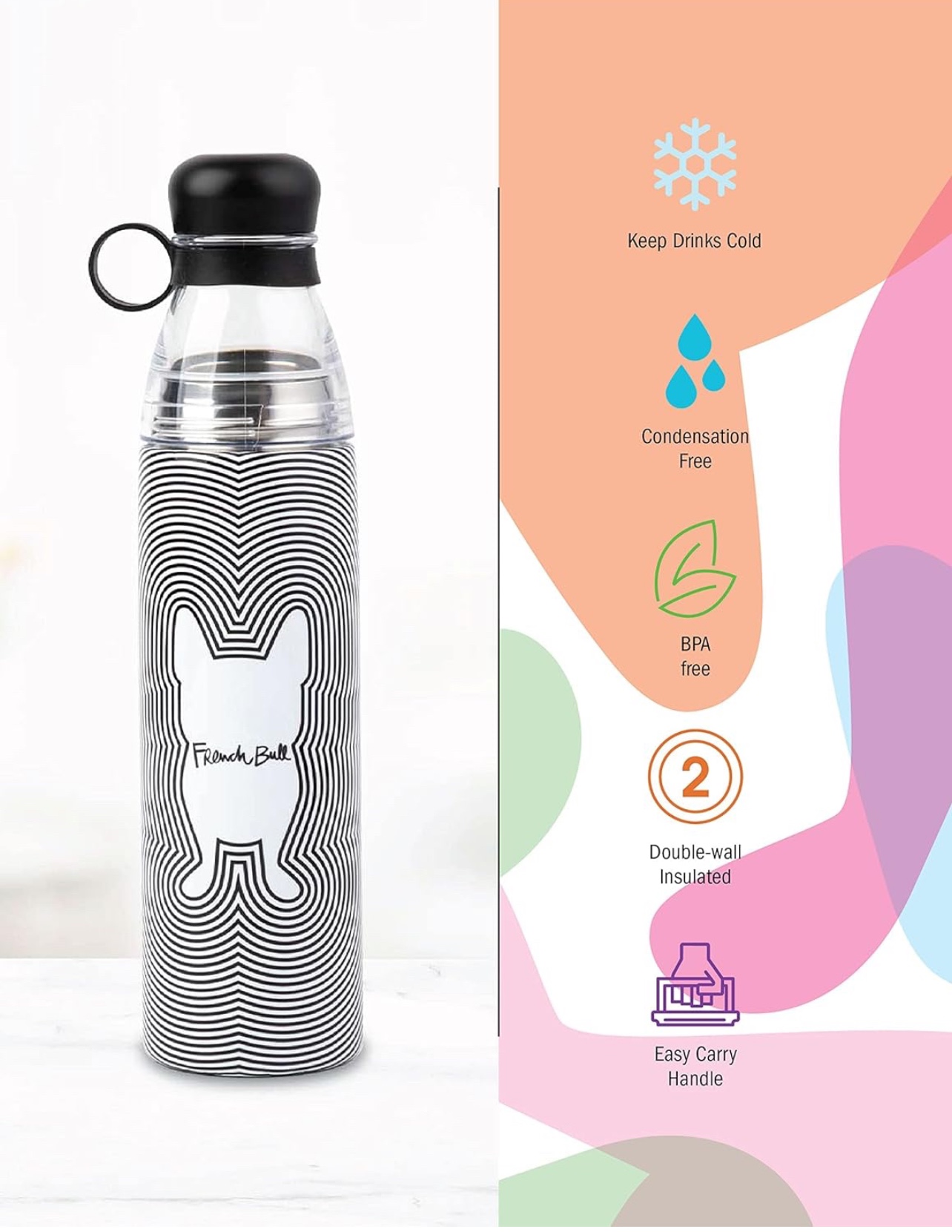 High Quality Insulated Water Bottle by “French Bull” - photo 2