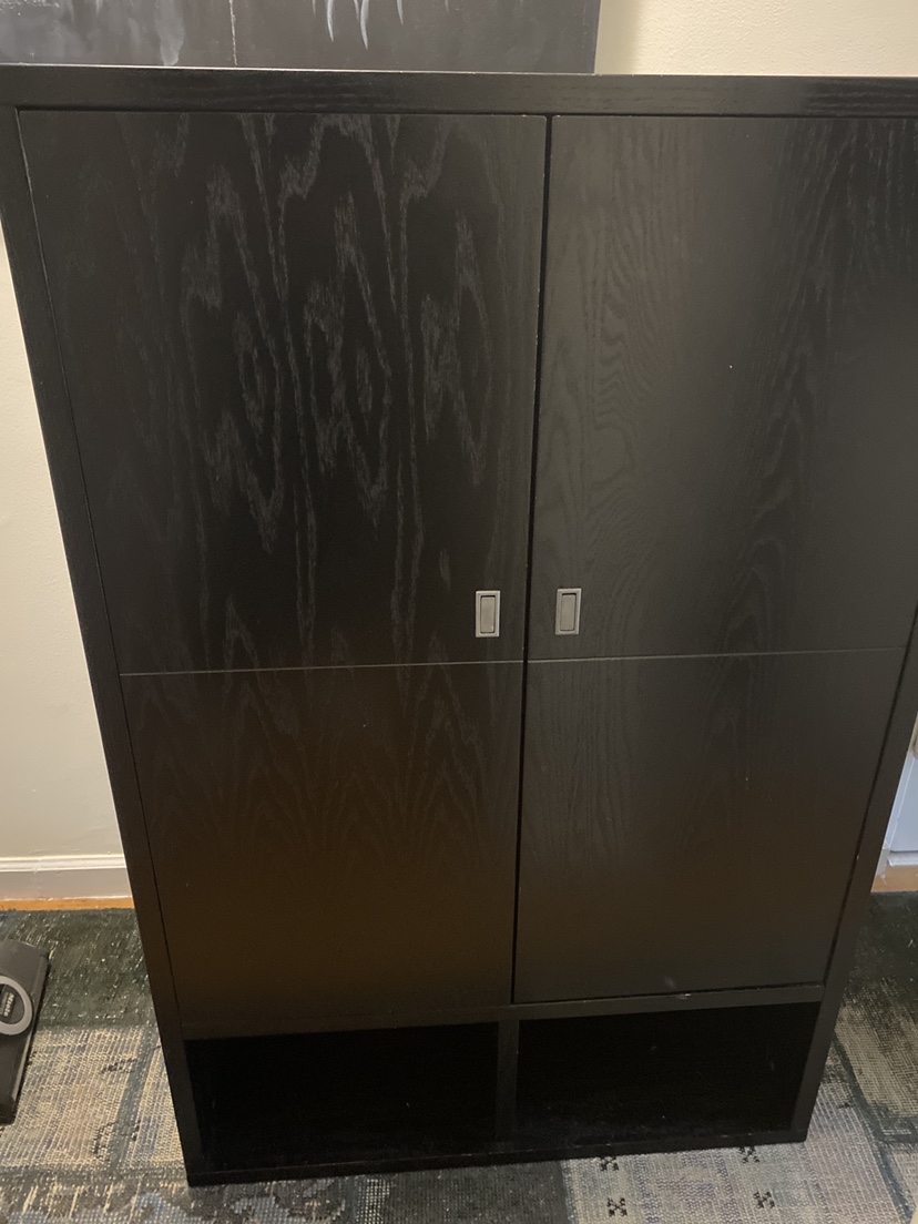 Black Storage Cabinet #freecycle