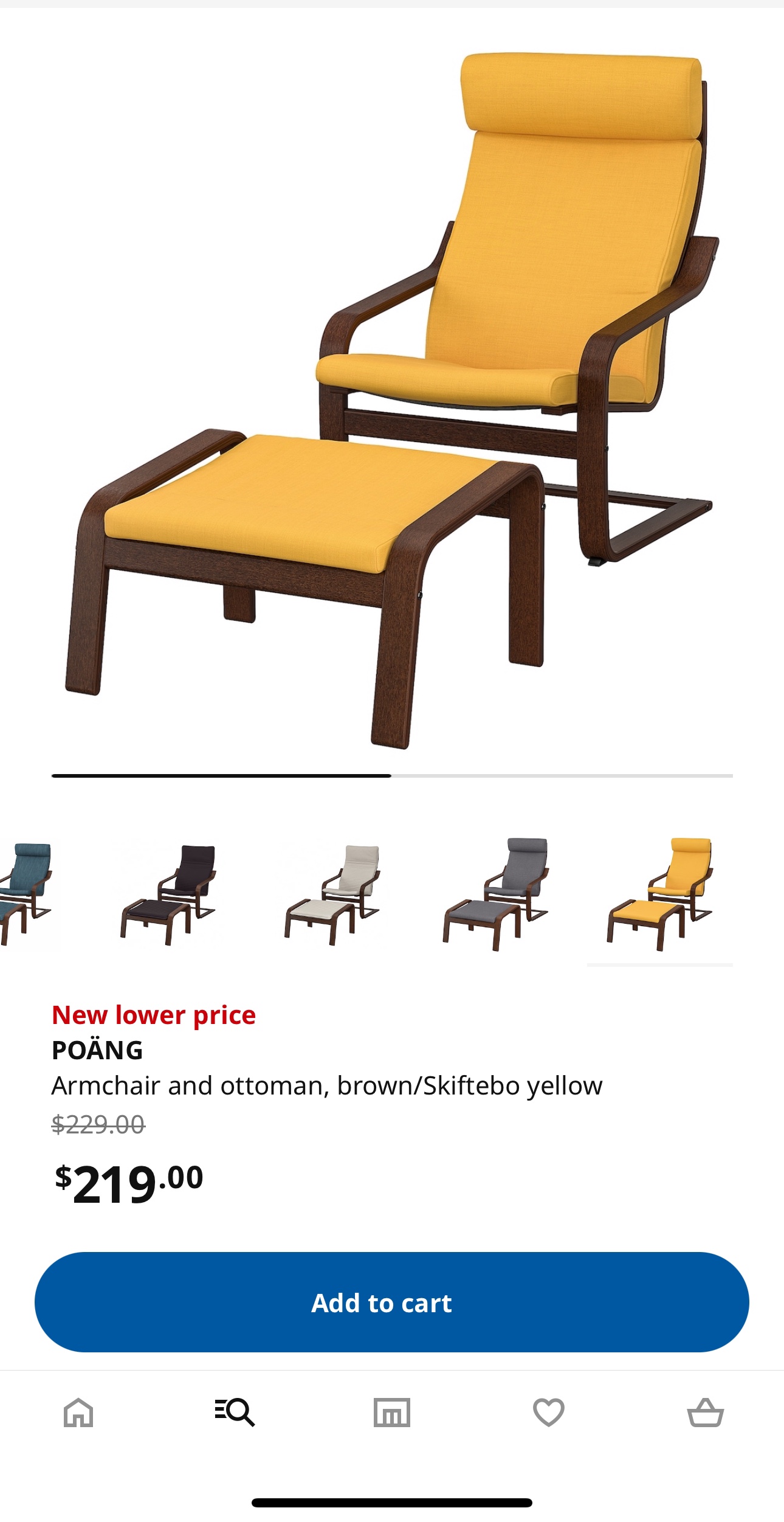 Poäng Chair & Ottoman - photo 3
