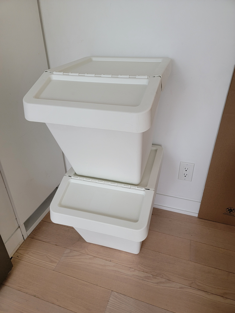 Stackable Storage Bins with Lid - photo 3