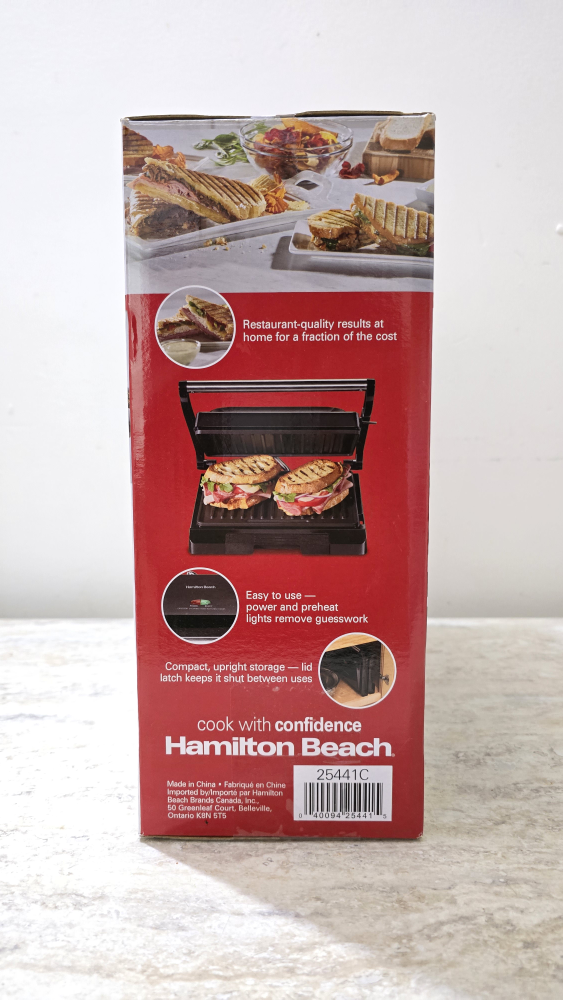 Hamilton Beach Grill & Panini Press , Toaster/Sandwich Maker - photo 2