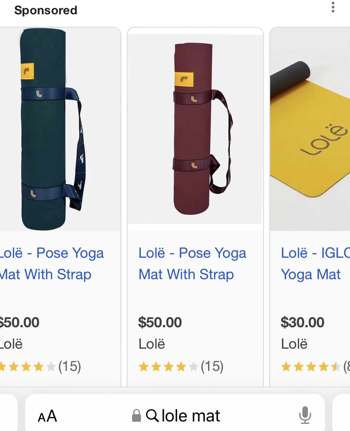 Yoga Lole mat thumbnail