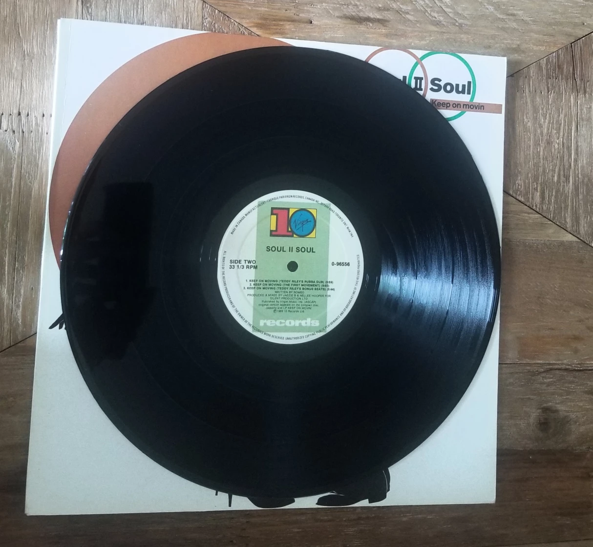 SOUL II SOUL KEEP ON MOVIN 12" SINGLE ORIGINAL VINYL image indicator(3)