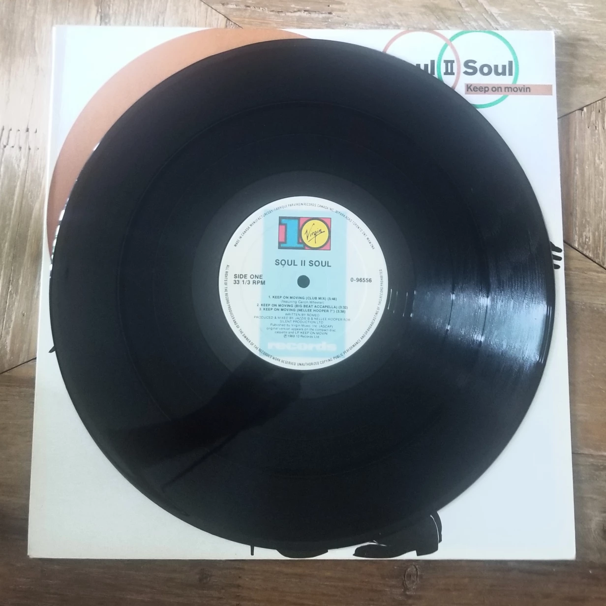 SOUL II SOUL KEEP ON MOVIN 12" SINGLE ORIGINAL VINYL image indicator(4)