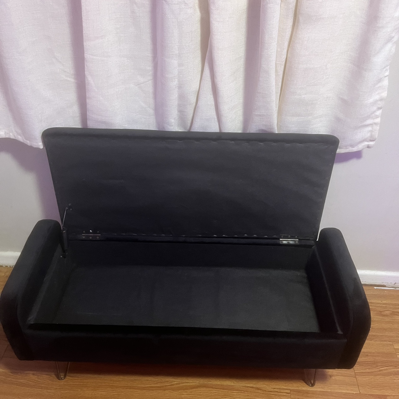 Velvet Storage Ottoman🖤 - photo 4