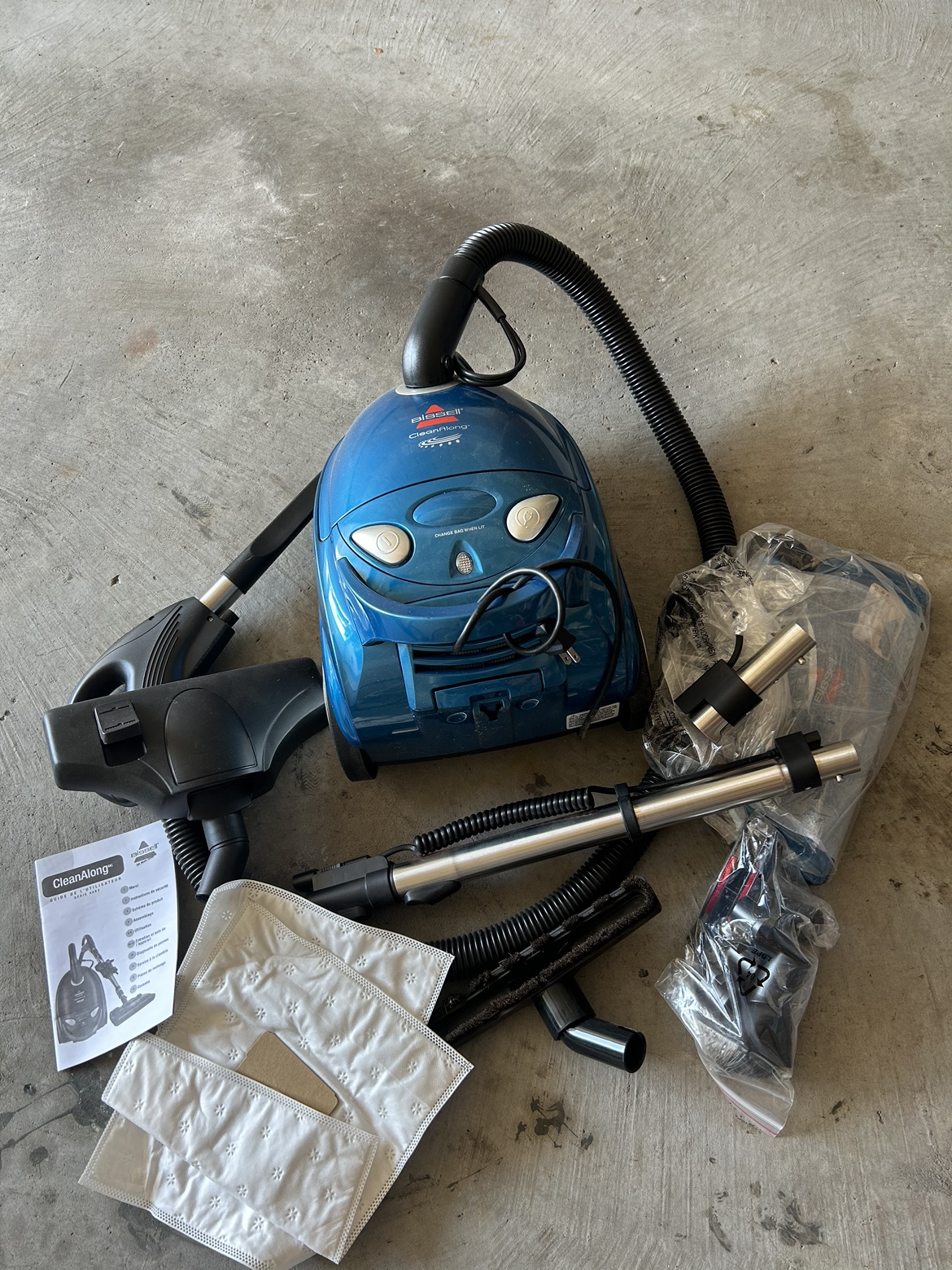 Bissell bagged canister vacuum with accessories thumbnail