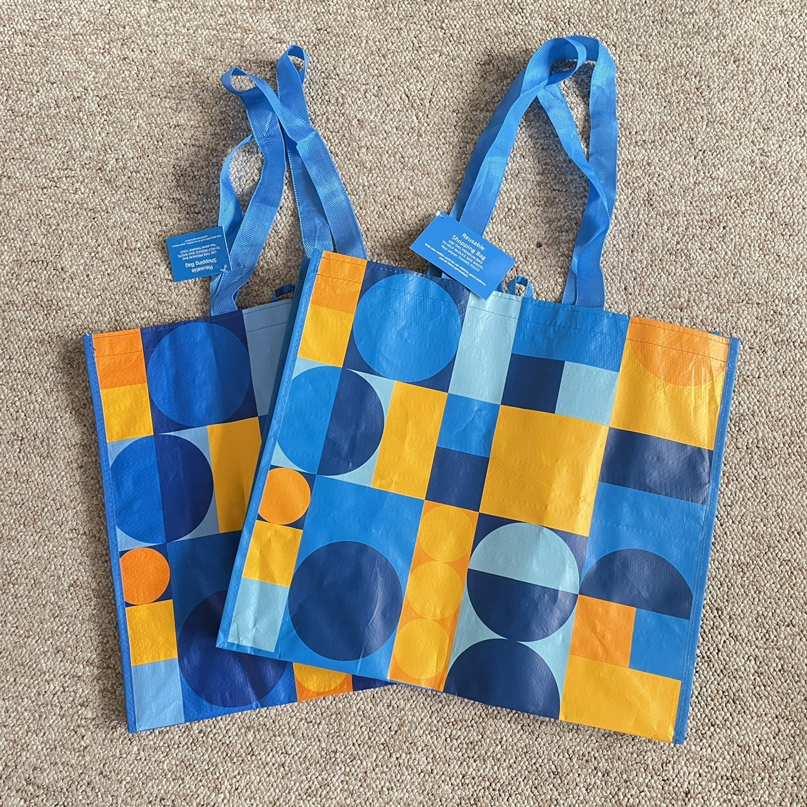 🧡2 Reusable Large Shopping Bag