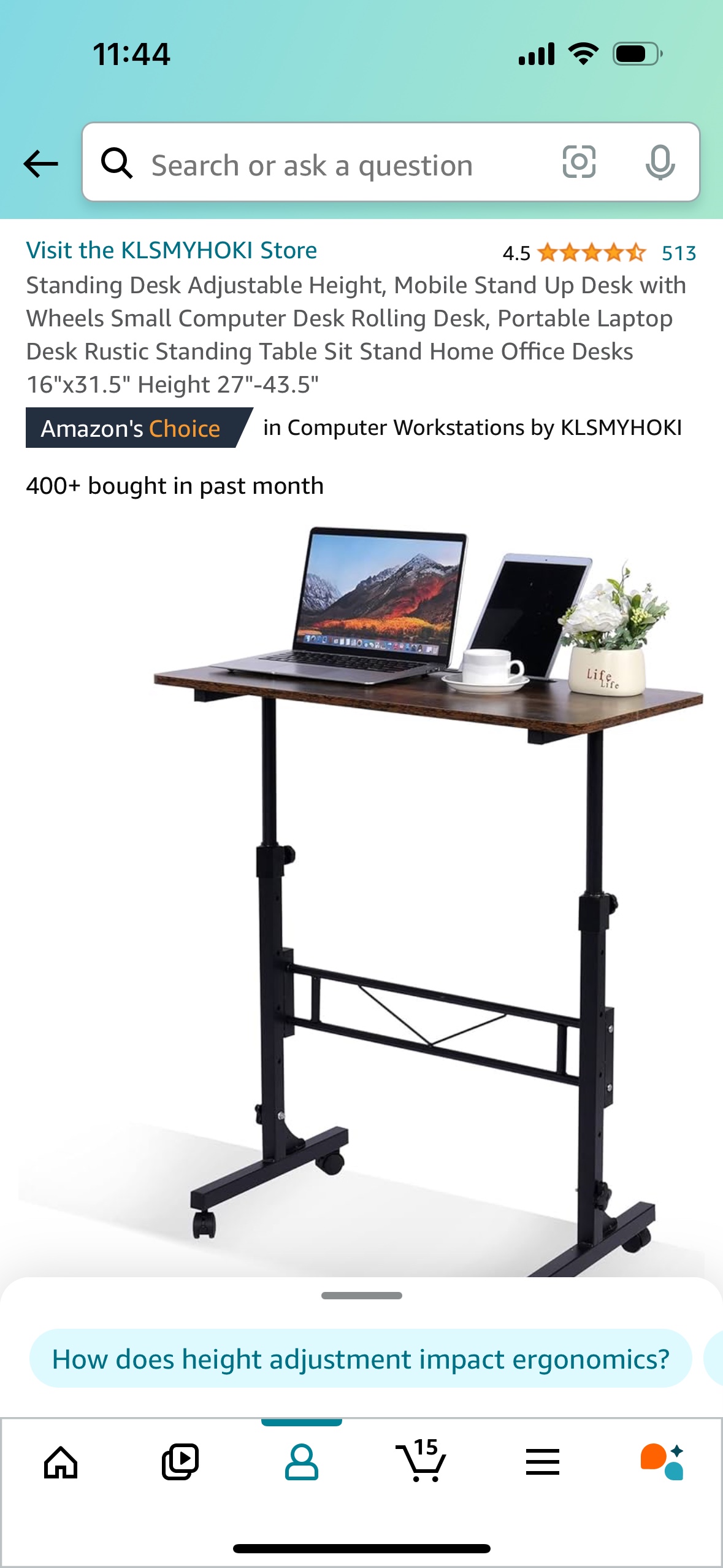 Standing desk