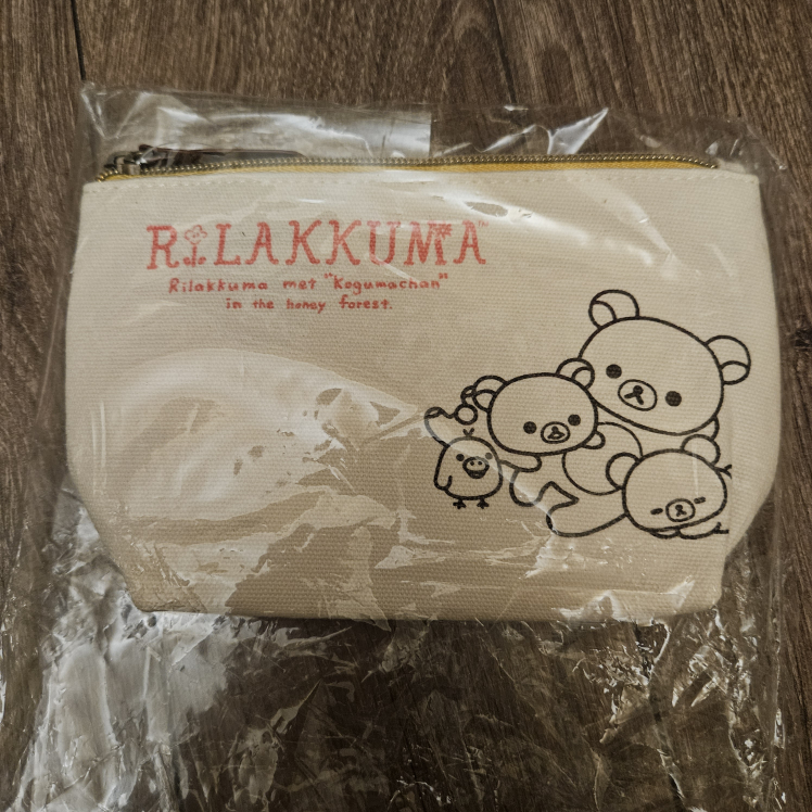 sanrio japan rilakkuma pencil makeup bag