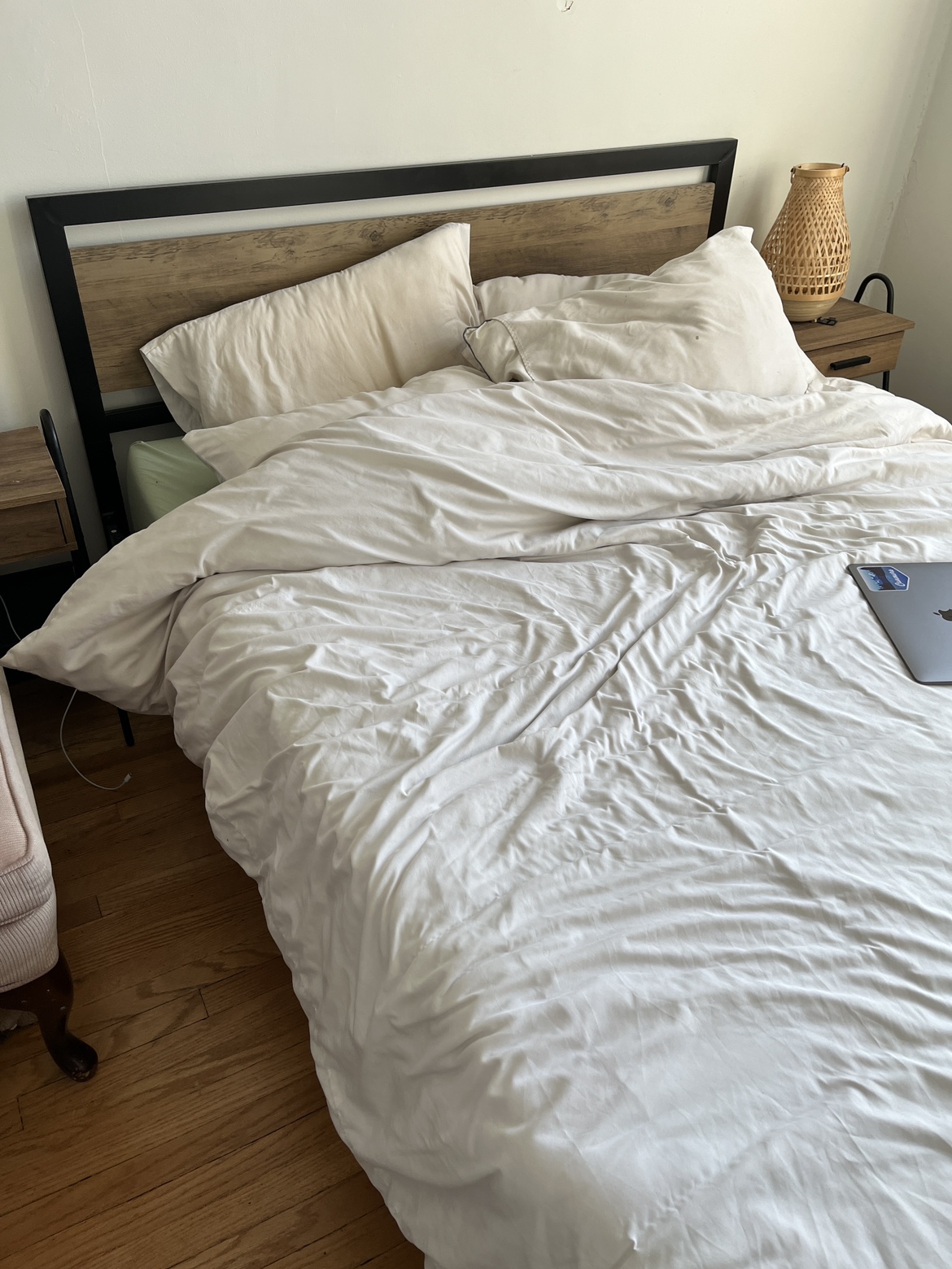 Queen Bed Wayfair “Marilee” + Polysleep “Origin” mattress