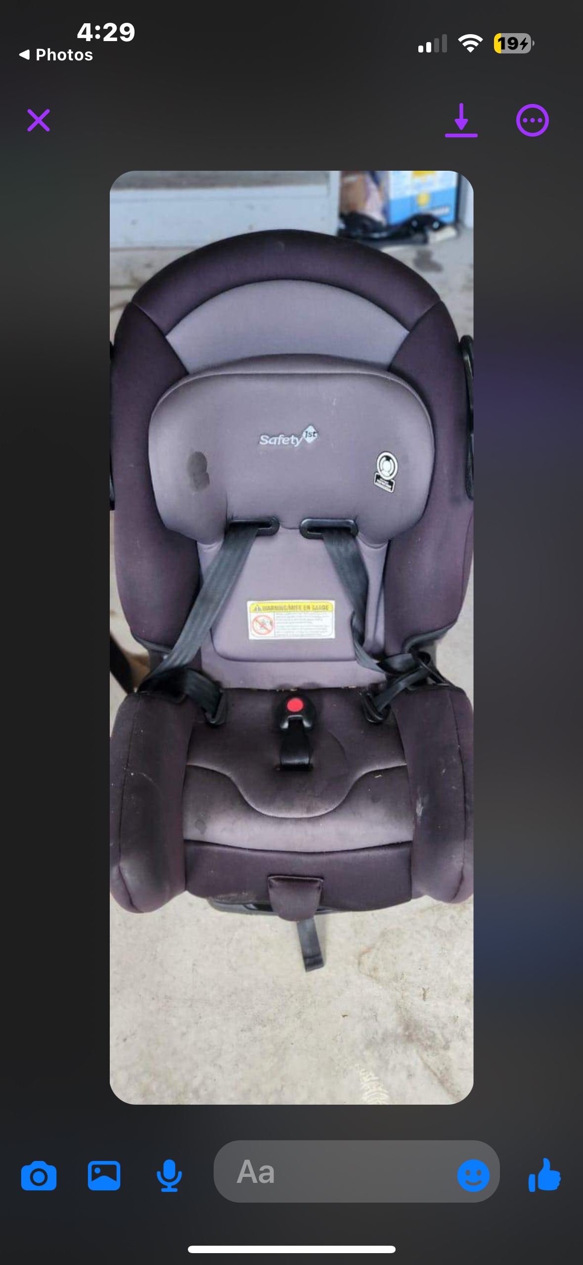 Car seat thumbnail