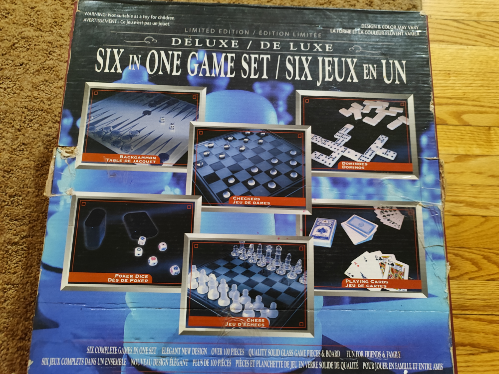 Glass game set