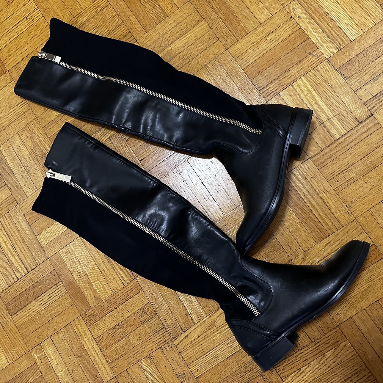ALDO  Black knee High Riding Boots image indicator(5)