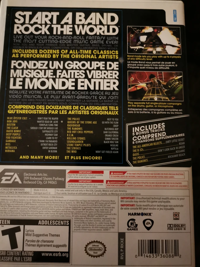 Rockband wii game only - photo 2