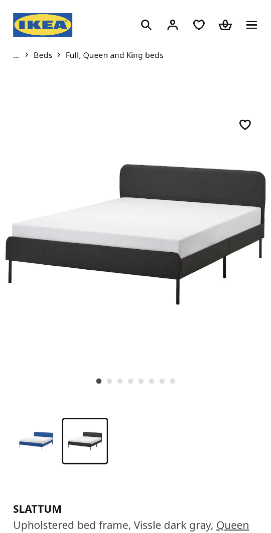 Queen size bed frame from IKEA
