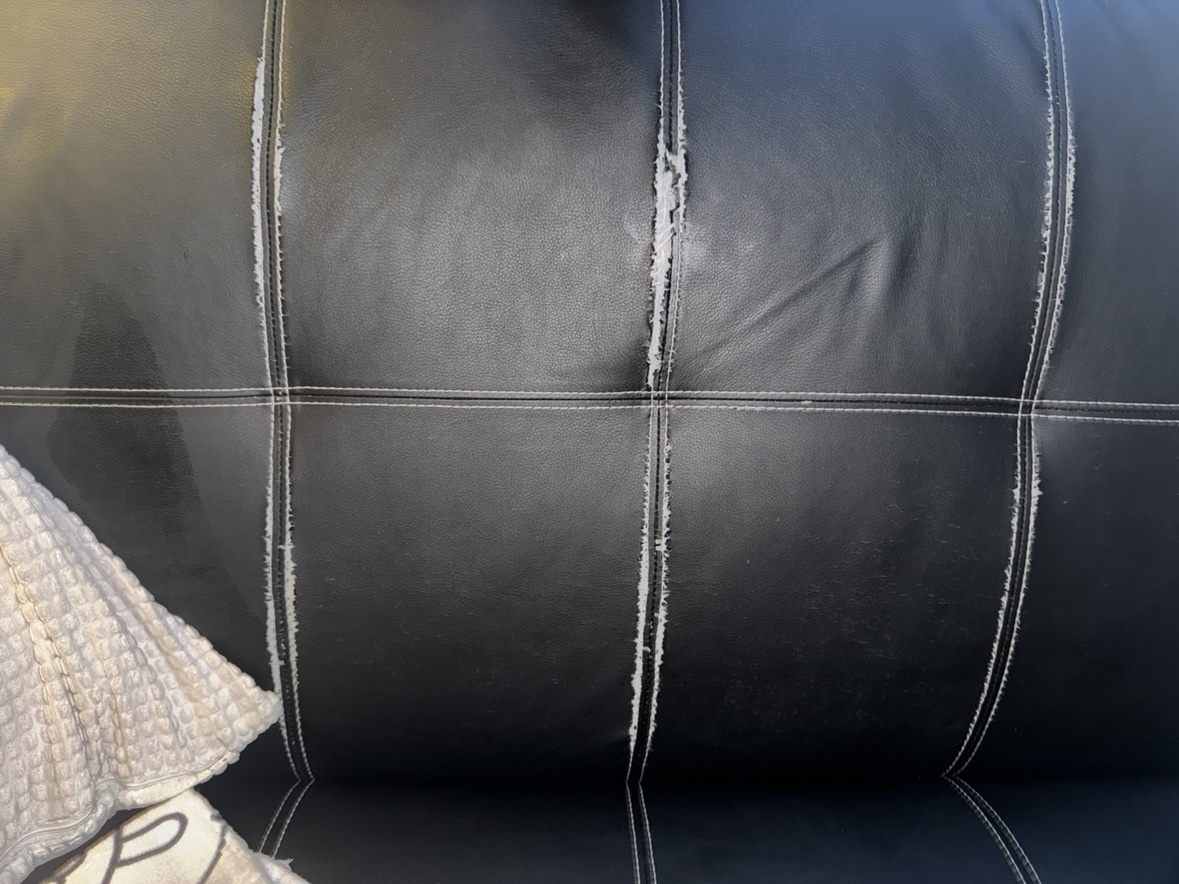 Leather Couch with storage - photo 5