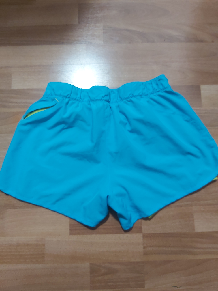 Adidas Blue and Green Running Shorts Size Medium (M) image indicator(4)