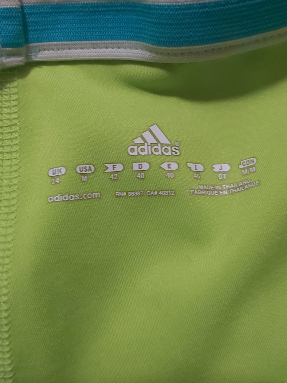 Adidas Blue and Green Running Shorts Size Medium (M) image indicator(6)