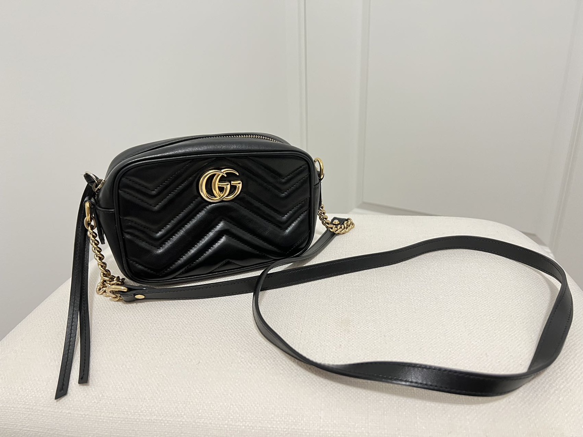 100% Authentic GUCCI GG MARMONT SMALL SHOULDER BAG - photo 2