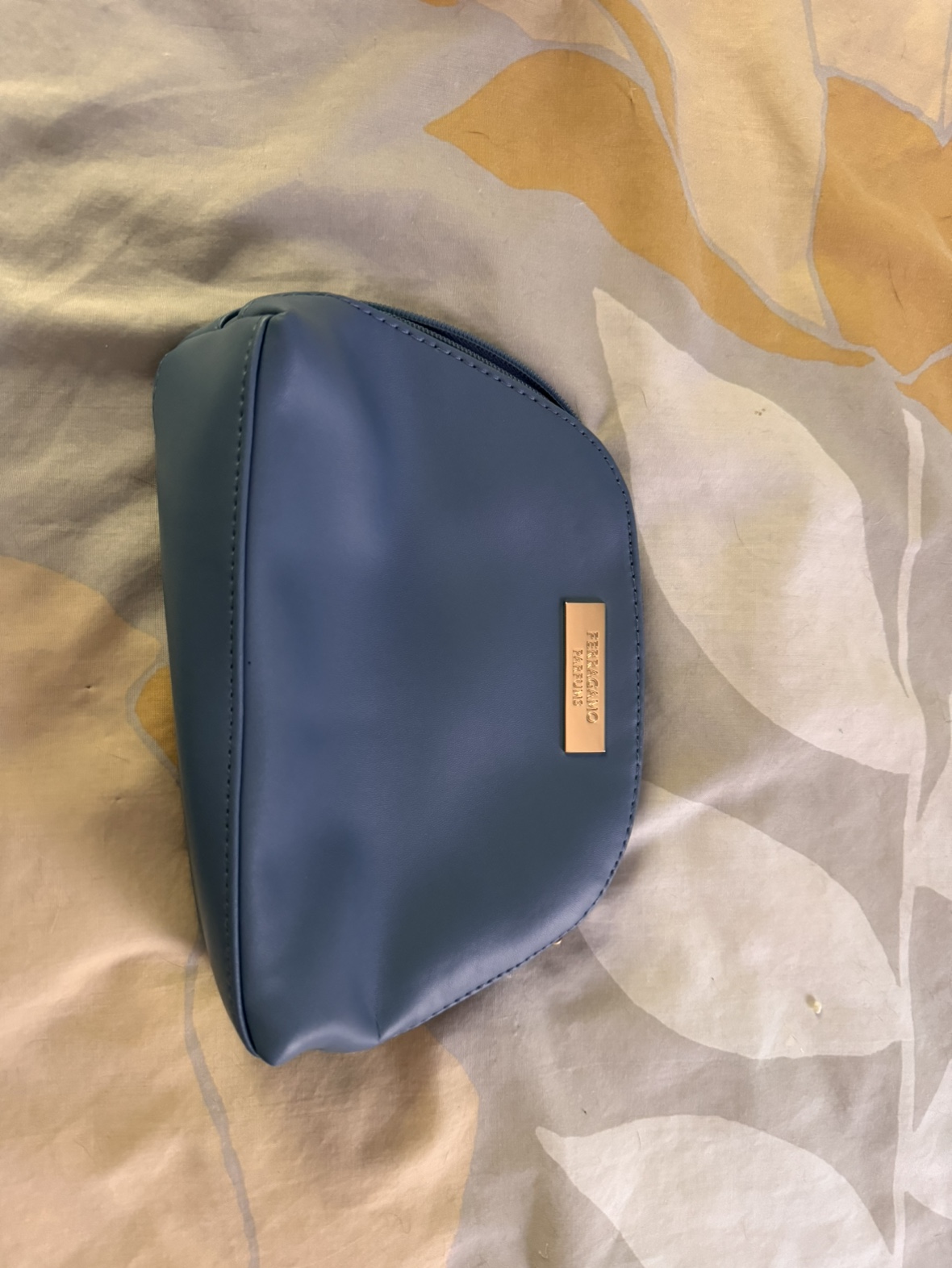 Blue ferragamo purse
