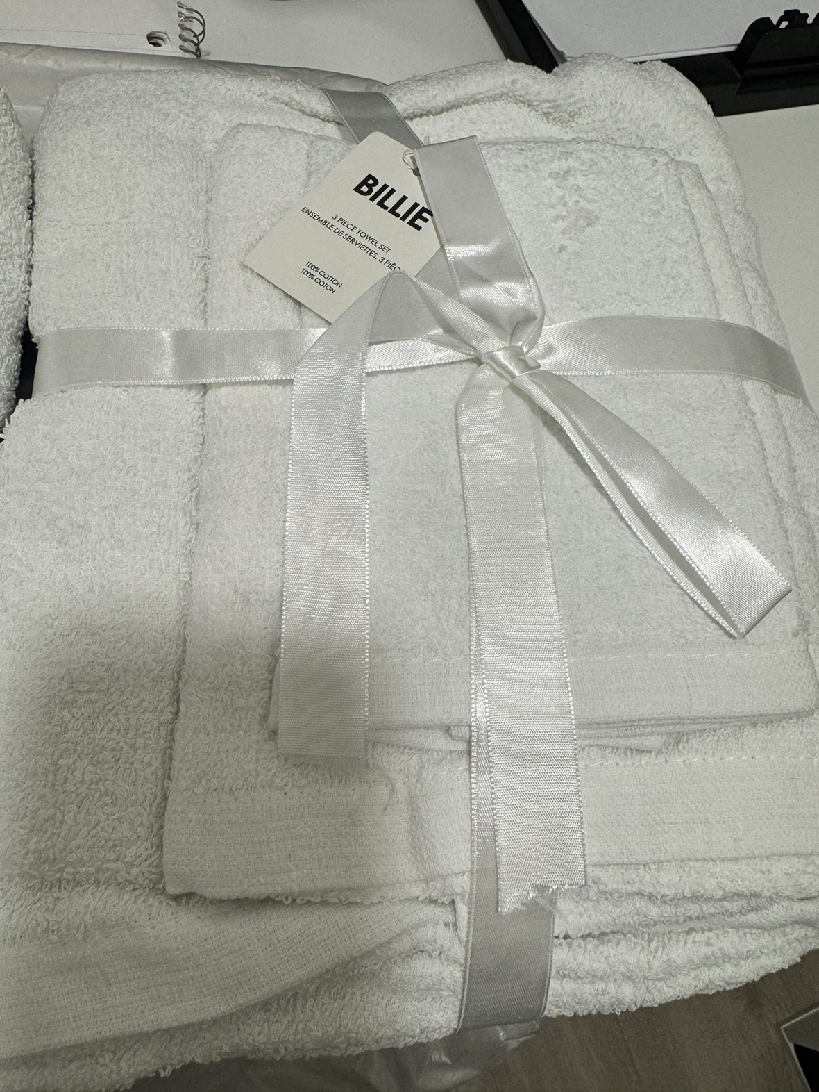 3 Piece White Towel Set (2 sets) 🧡 image indicator(2)