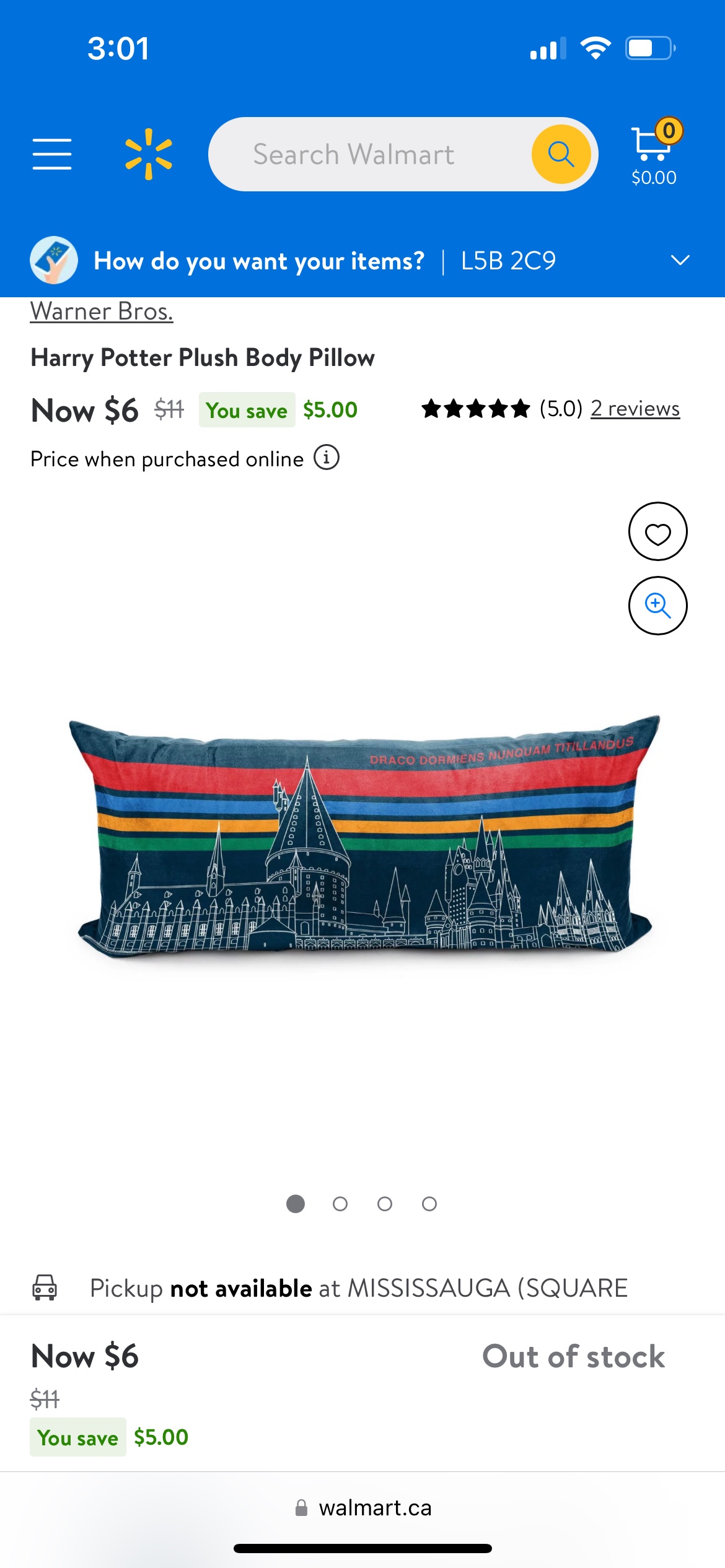 2 Harry Potter Plush Body Pillow