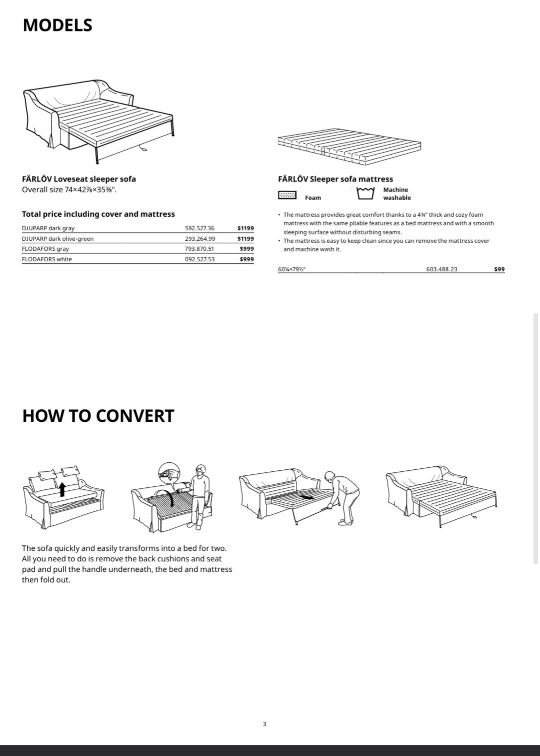 IKEA Farlov sofa bed - photo 4