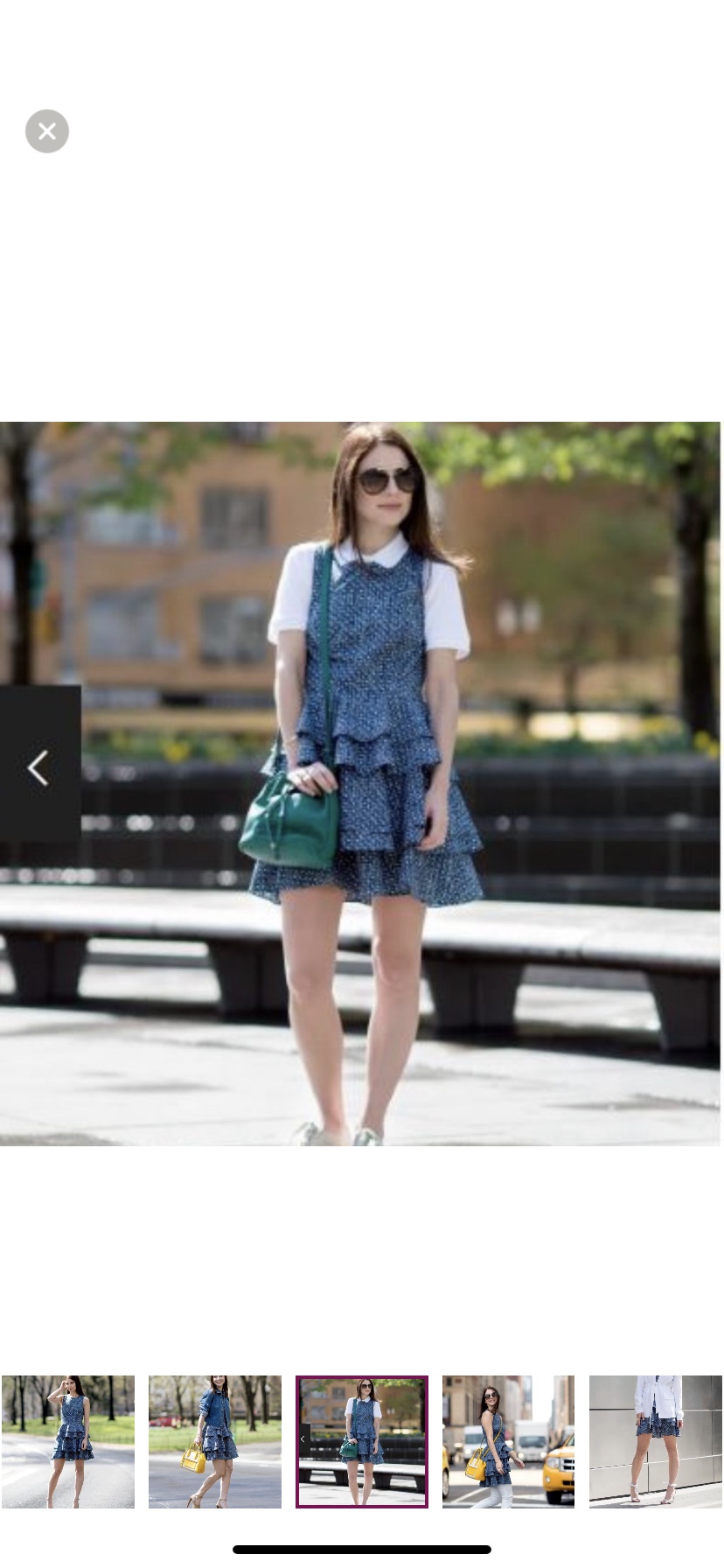 New A/X Tiered Fit and Flare Dress - Size 0 image indicator(6)