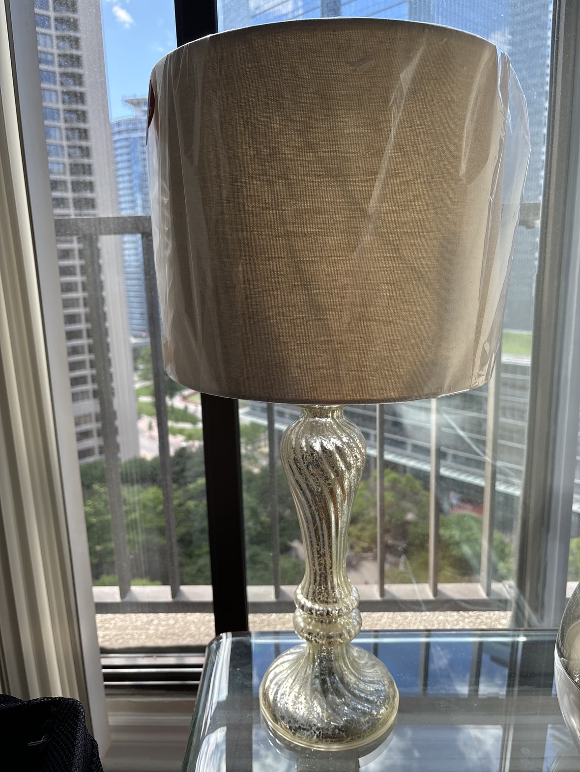 Table lamp brand new beige