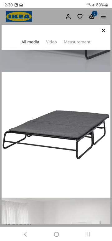 ikea futon / sofa bed - photo 4