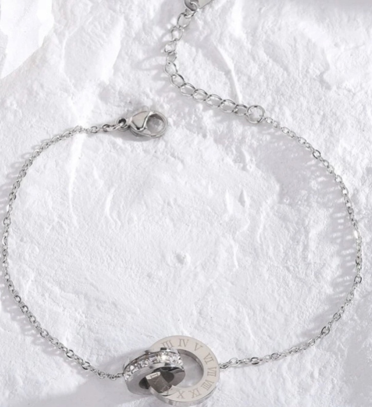 Rhinestone Decor Chain Bracelet image indicator(2)