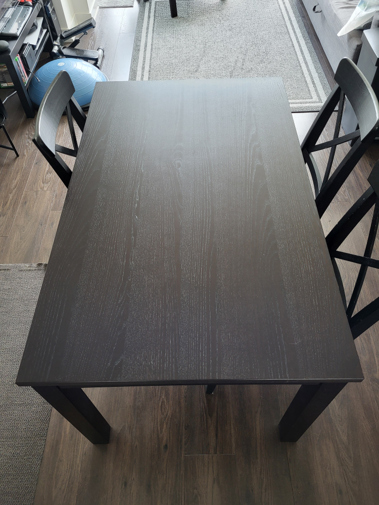 Extendable dining table with 3 chairs - photo 4