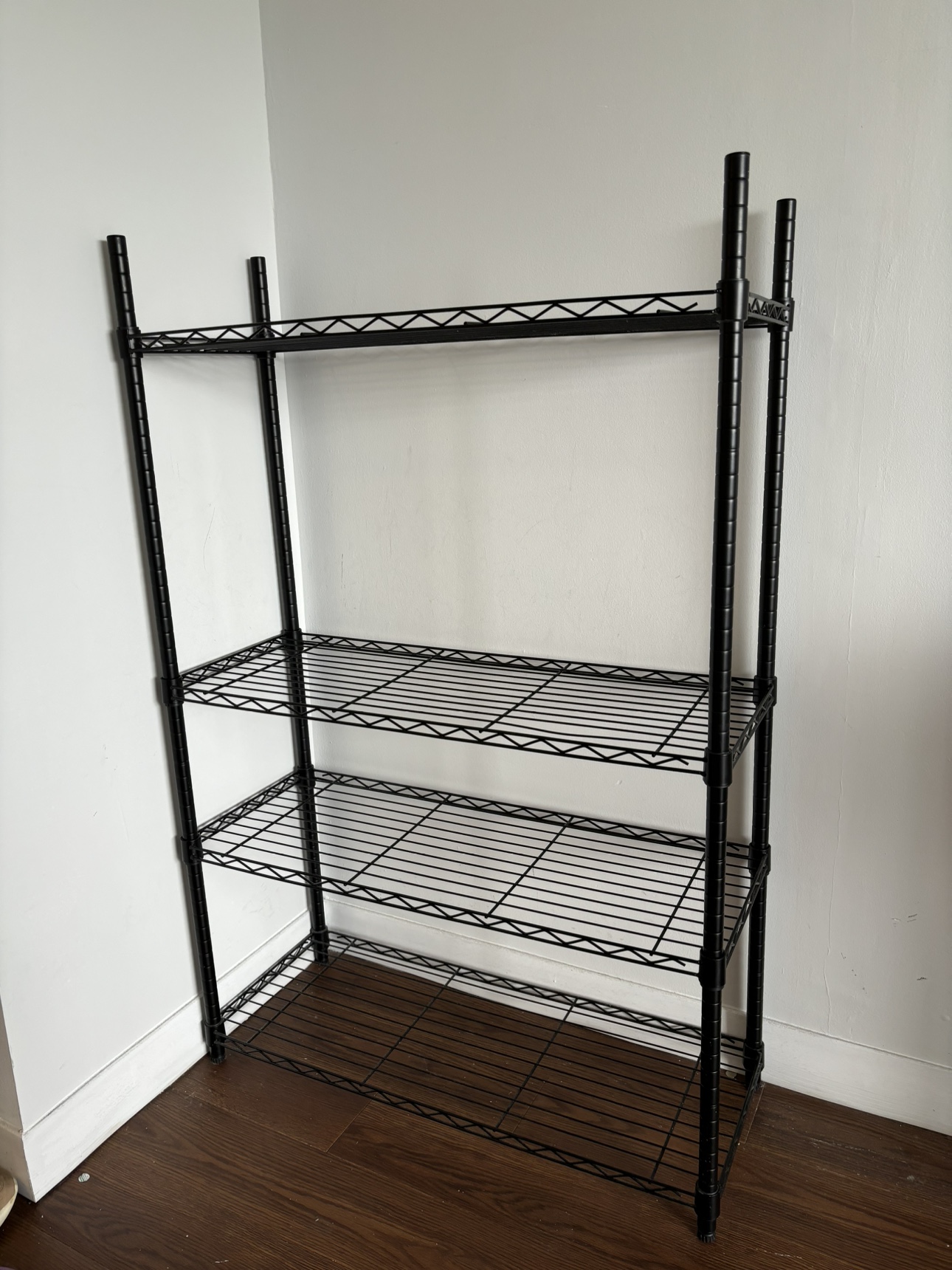 For Living Metal 4-Tier Adjustable Wire Shelving