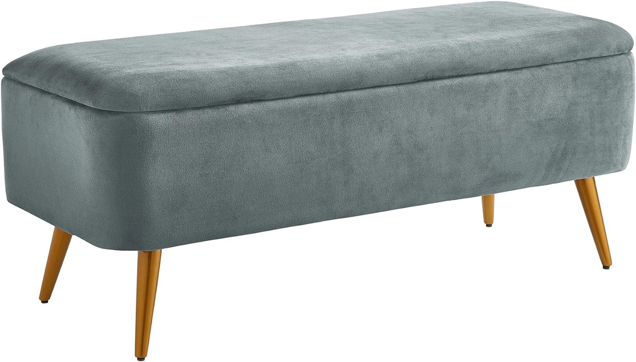Velvet Storage Bench / Ottoman - photo 3