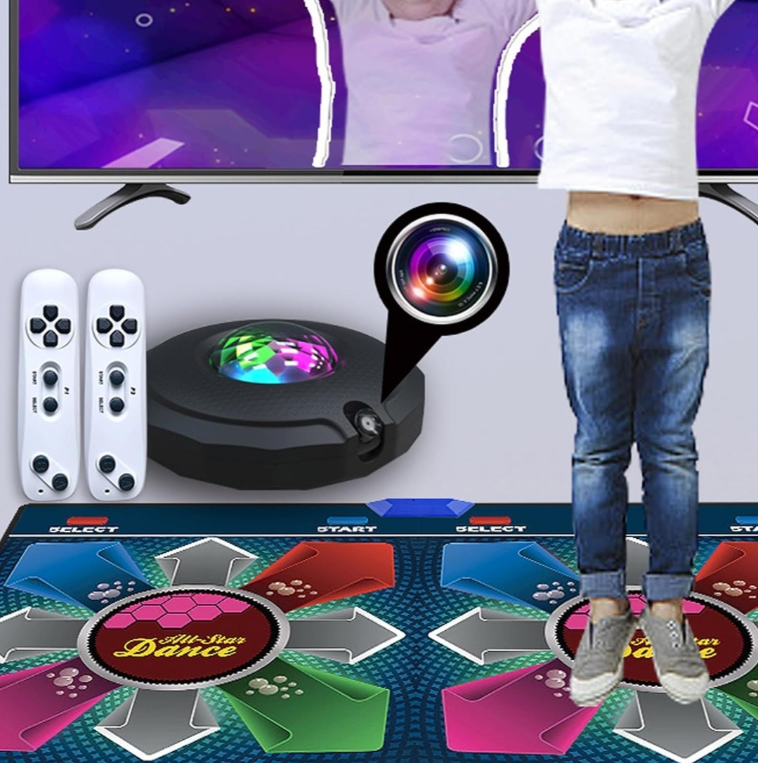 Double Dance Mat 65.4 X 36.2inch, AR Electronic Fitness Pad image indicator(3)