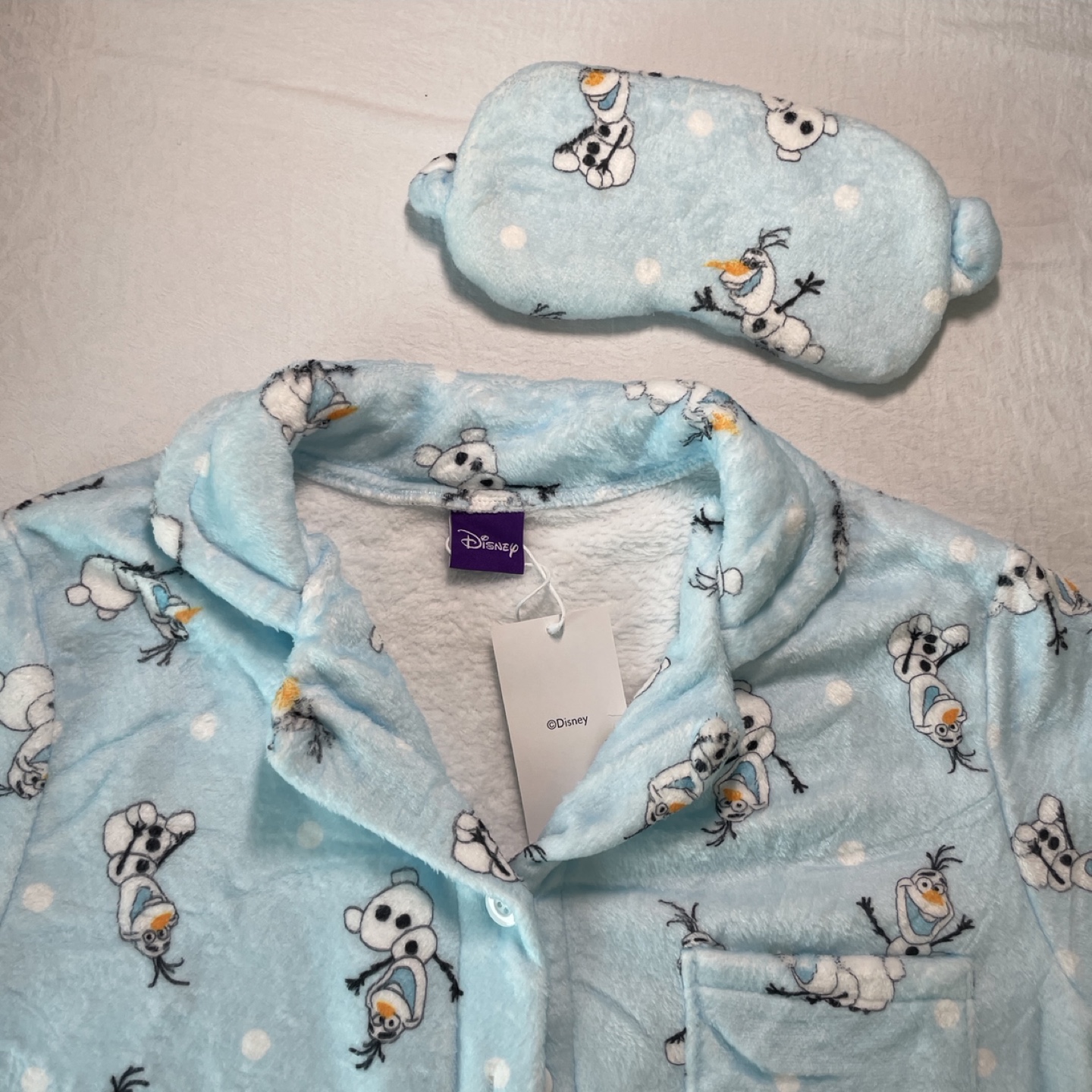 𝙉𝙀𝙒✨Disney Frozen Olaf soft fluff pajama set image indicator(4)
