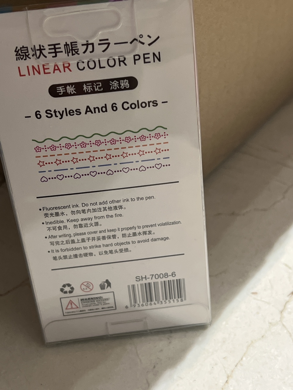 Colour pens with shapes / designs image indicator(2)