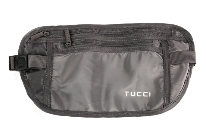 Light Weight RFID Cross Body Belt Travel Passport Pouch Bag image indicator(5)