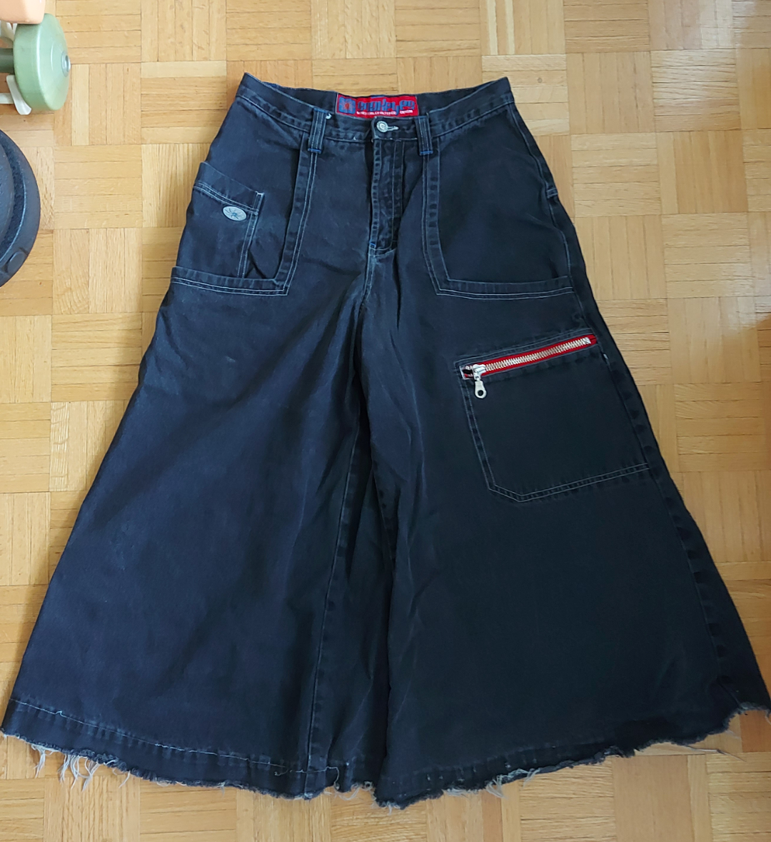 Snakeyes JNCO style pants wide leg Raver Goth Unisex Y2K thumbnail