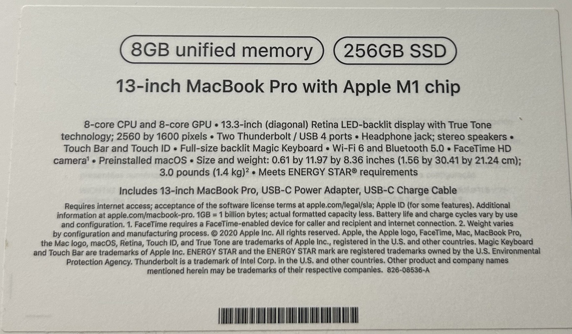 13-inch Macbook Pro With Apple M1 Chip image indicator(6)