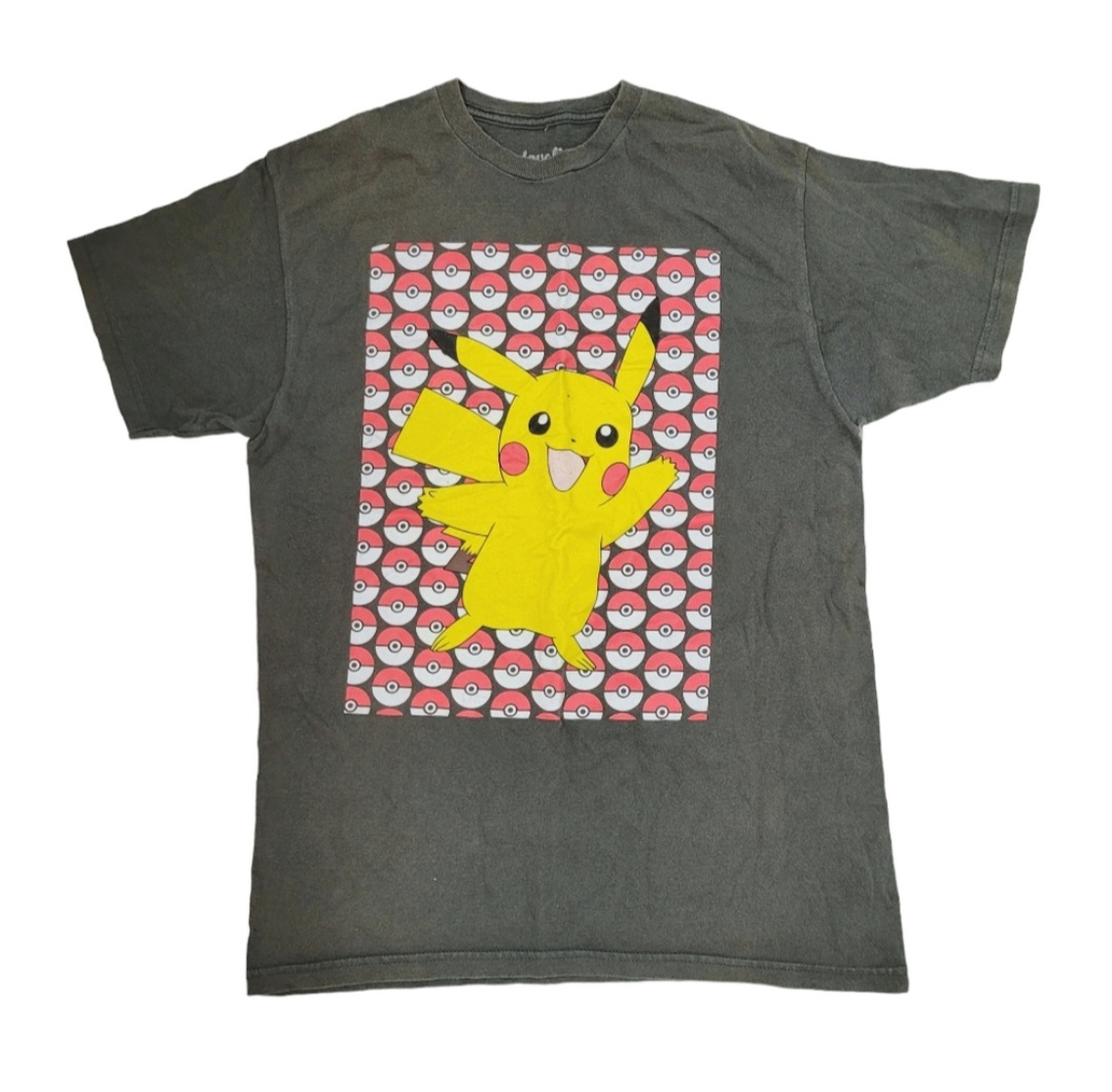2010 Pokemon Grey Funny Graphic Top Tee T-shirt thumbnail