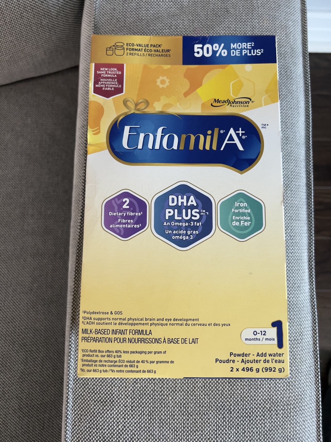 Enfamil A+ stage 1 powder pack