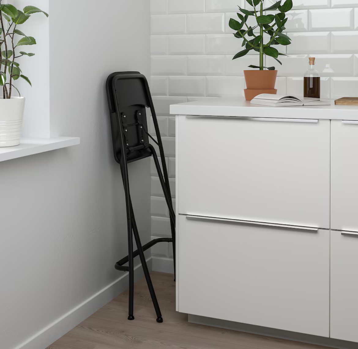 IKEA - Franklin Bar Stool with backrest, foldable - photo 2