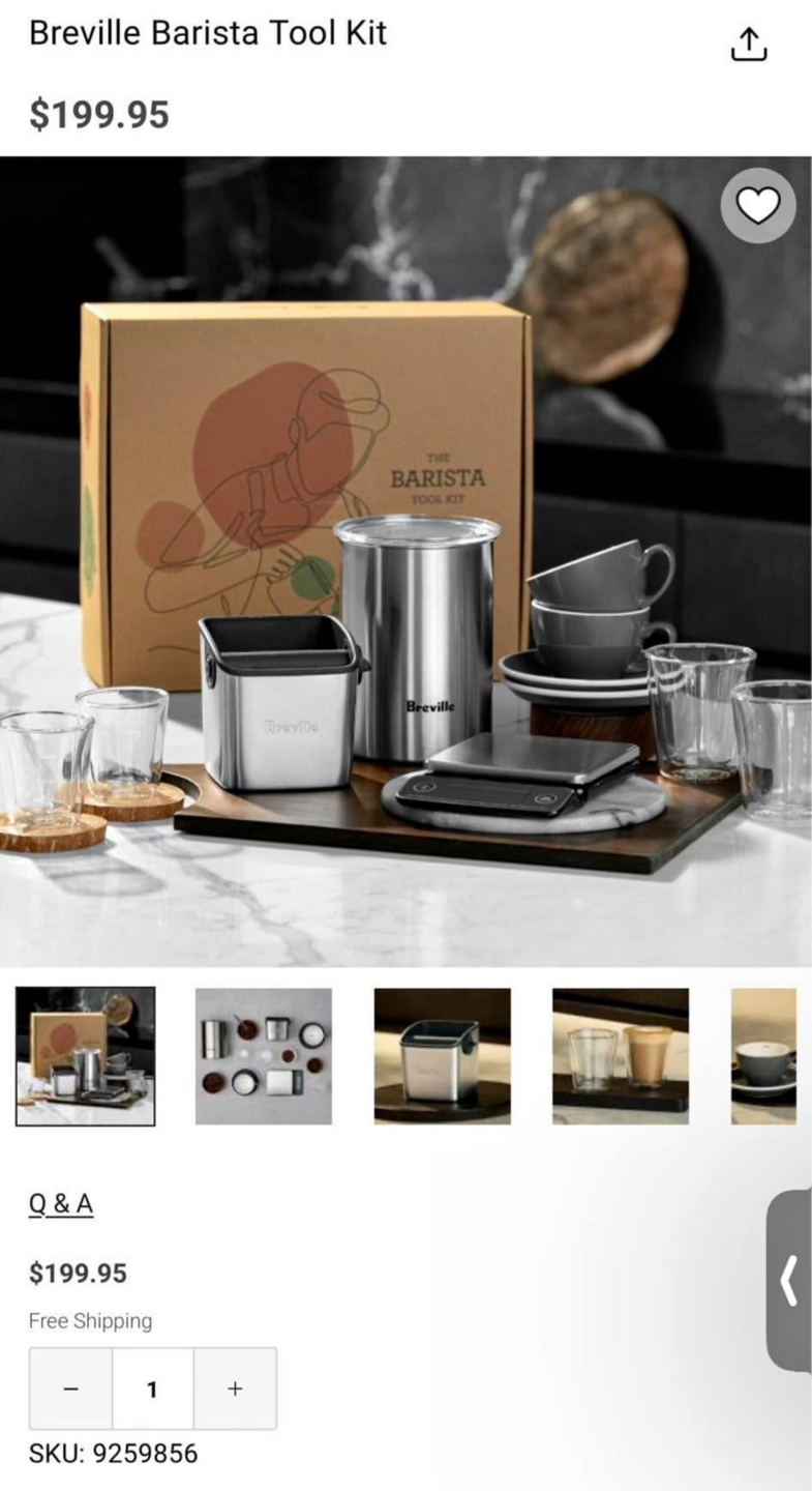 Breville Brita tool kit