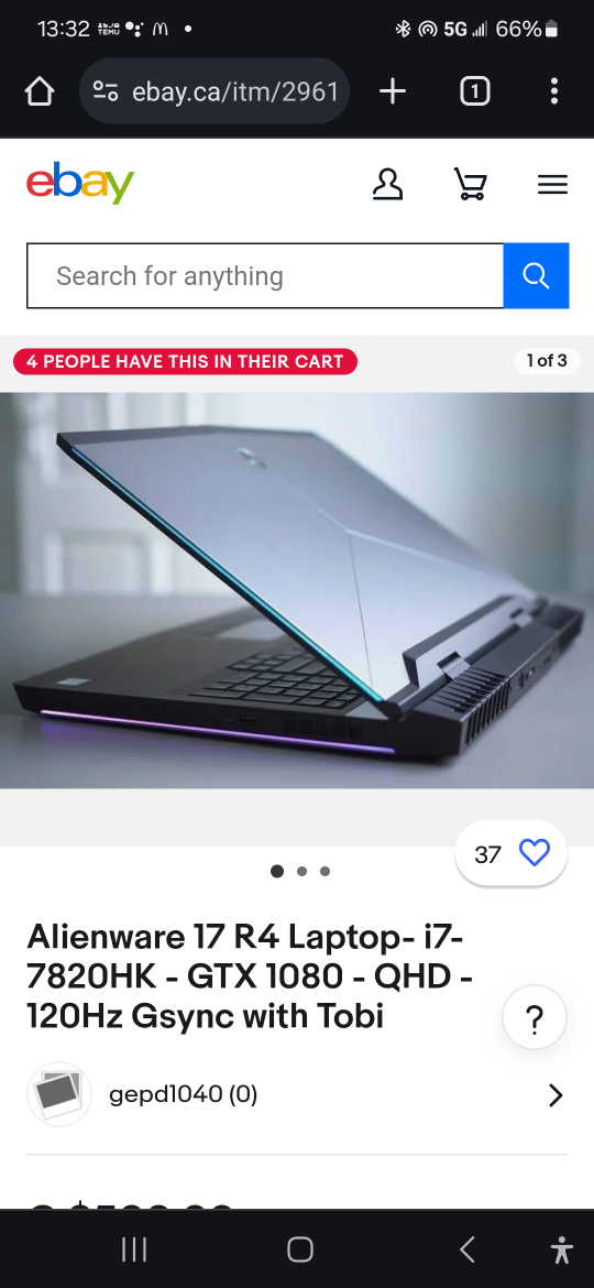 2016 alienware r4 17 inch
